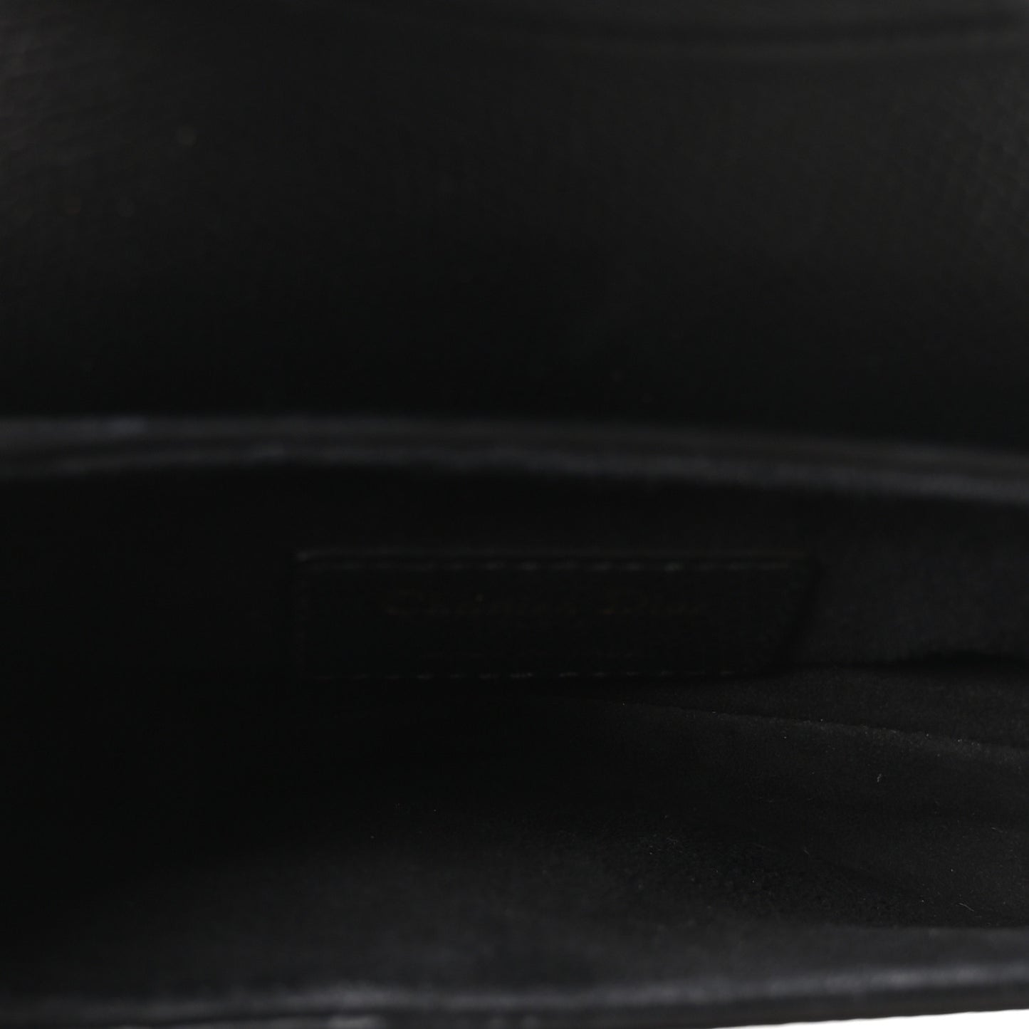 Grained Calfskin Mini Saddle Bag Black