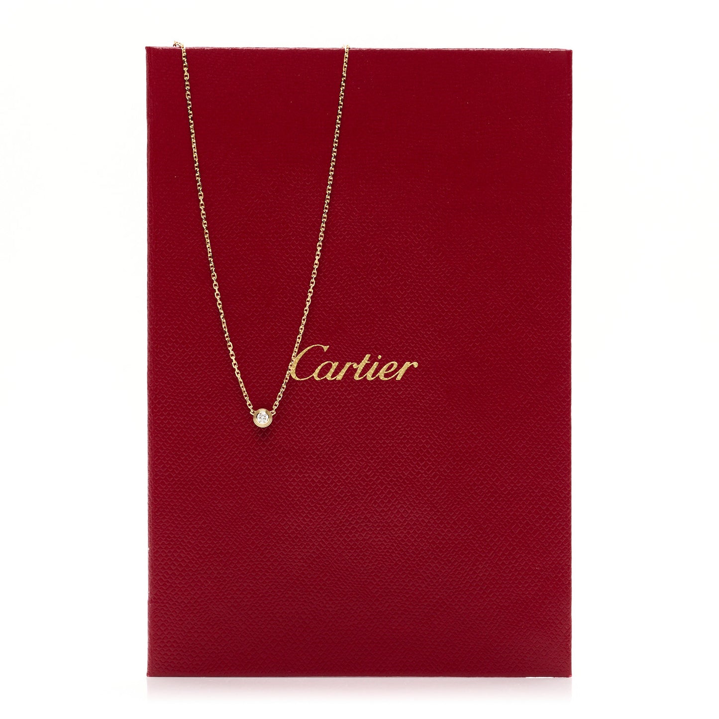 18K Yellow Gold Diamond XS D'Amour Pendant Necklace