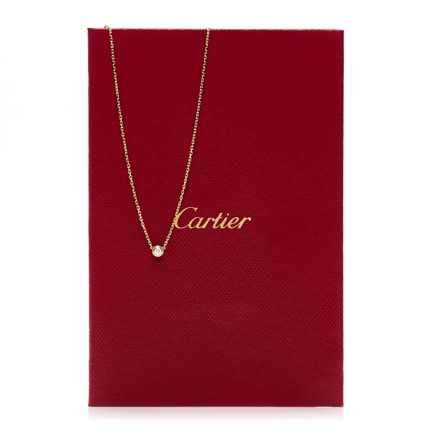 Cartier 18K Yellow Gold Diamond XS D'Amour Pendant Necklace 5 of 5