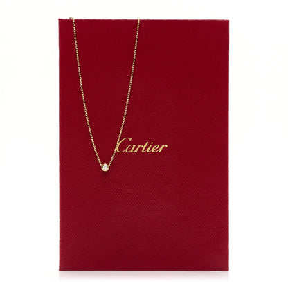 Cartier 18K Yellow Gold Diamond XS D'Amour Pendant Necklace 5 of 5