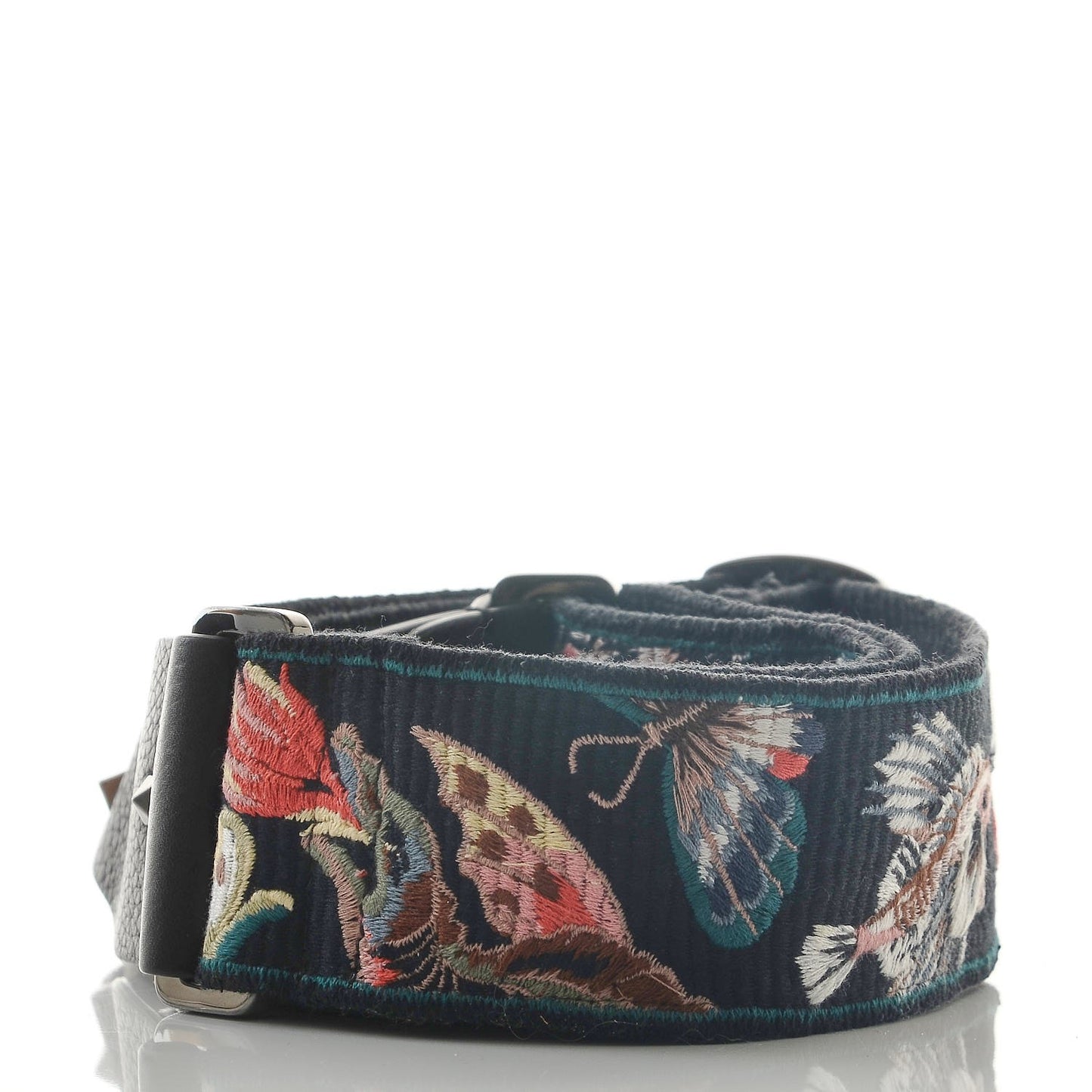 Canvas Animal Embroidered Rockstud Guitar Strap