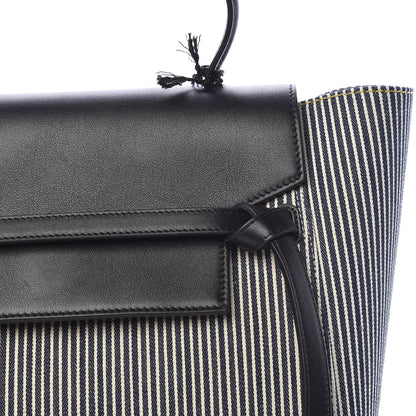 Celine Cotton Canvas Calfskin Mini Belt Bag Navy White 10 of 11