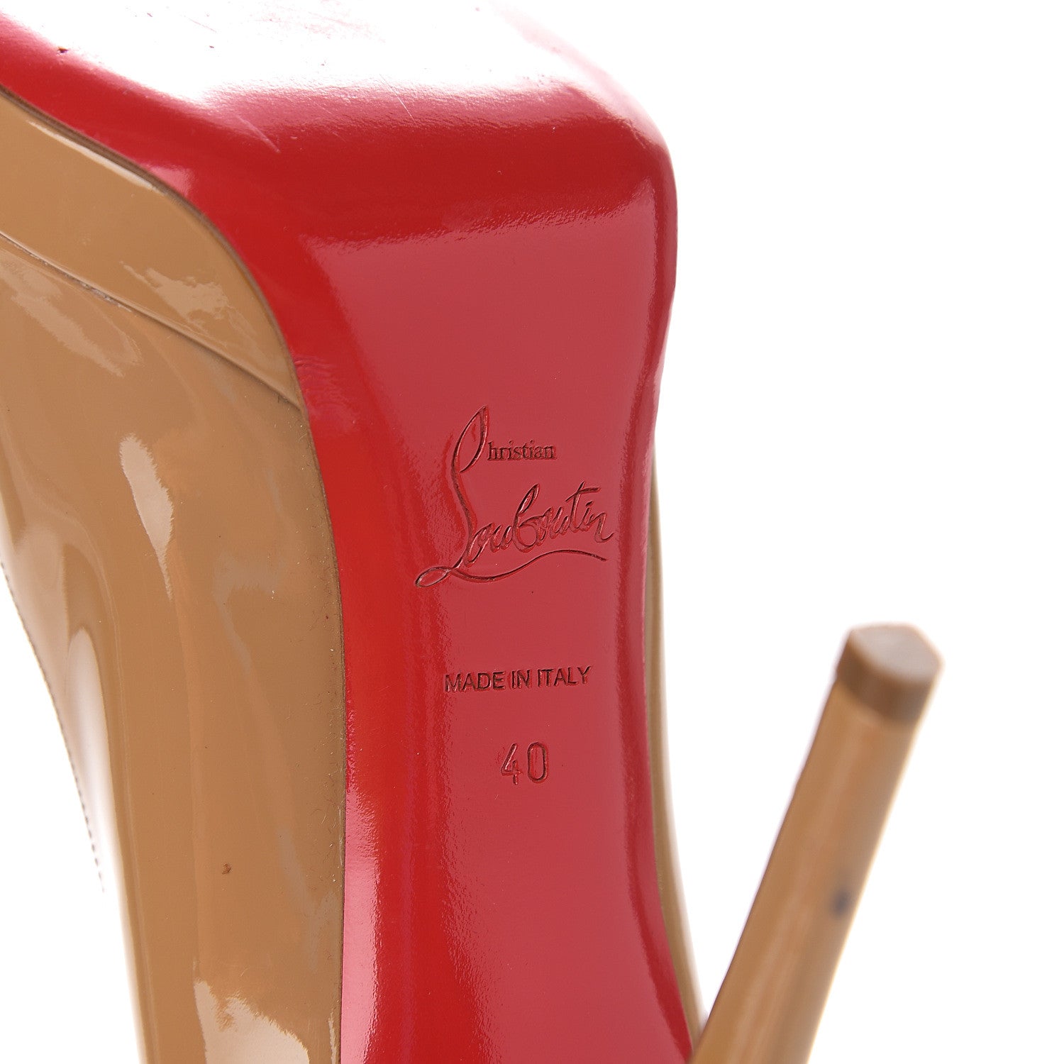 Christian Louboutin Patent New Simple 120 Pumps 40 Nude 6 of 11