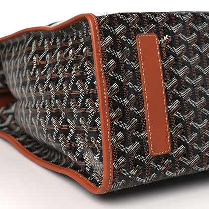Goyard Goyardine Saint Leger Soft Briefcase Backpack Black Gold 8 of 9