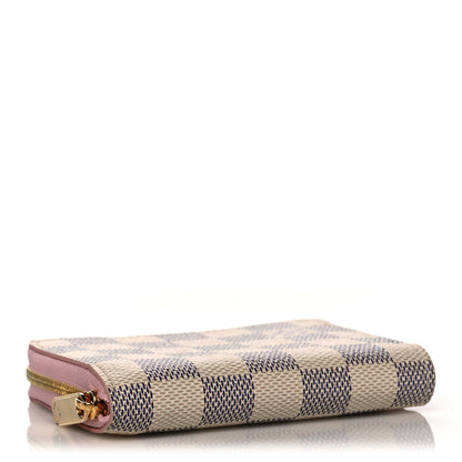 Louis Vuitton Damier Azur Zippy Coin Purse Rose Ballerine 4 of 8