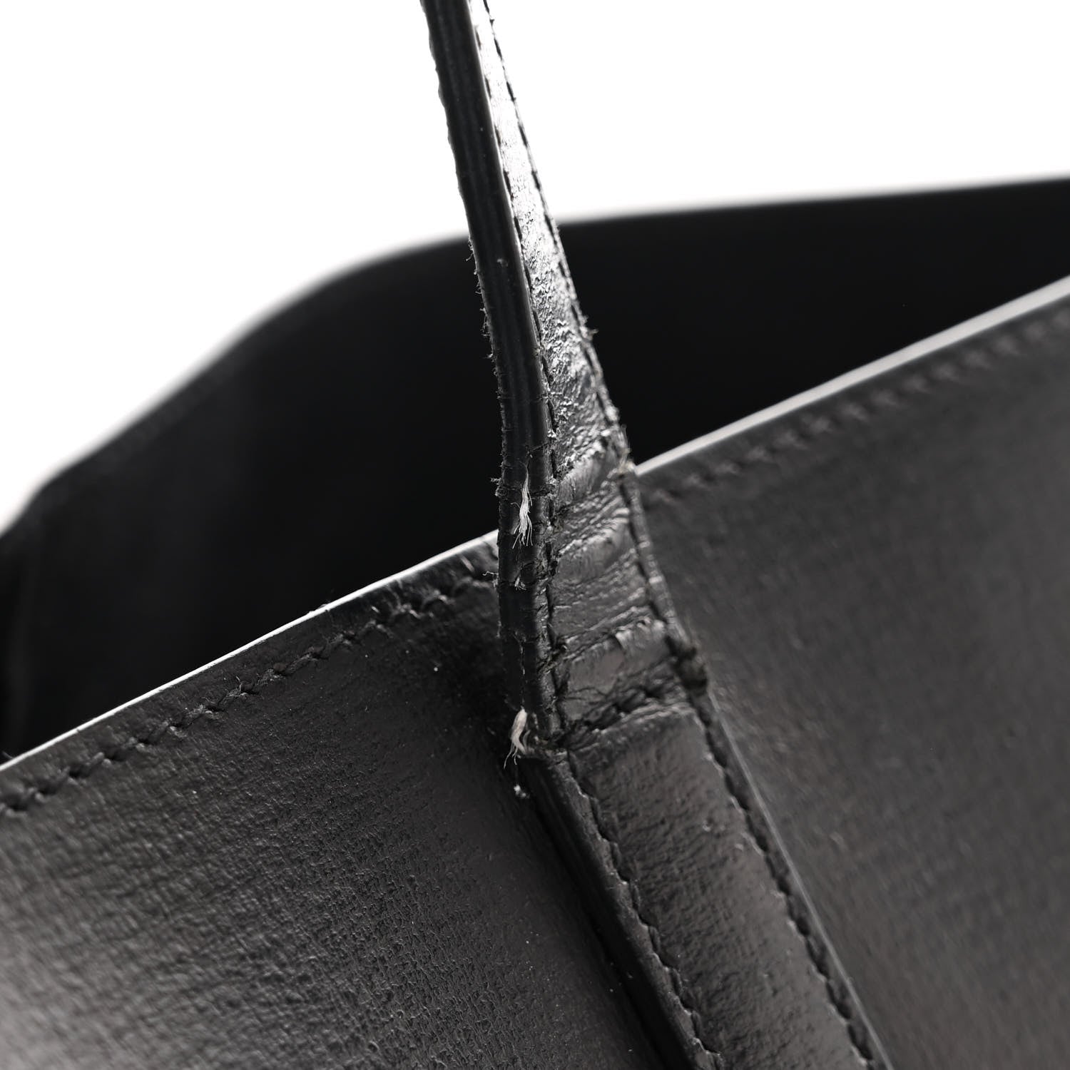 Saint Laurent Vintage Calfskin Perforated East West Shopping Tote Black 21 of 21