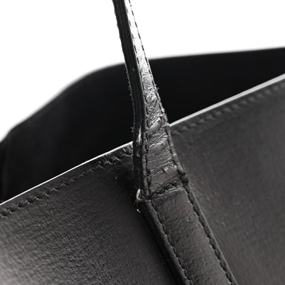 Saint Laurent Vintage Calfskin Perforated East West Shopping Tote Black 21 of 21