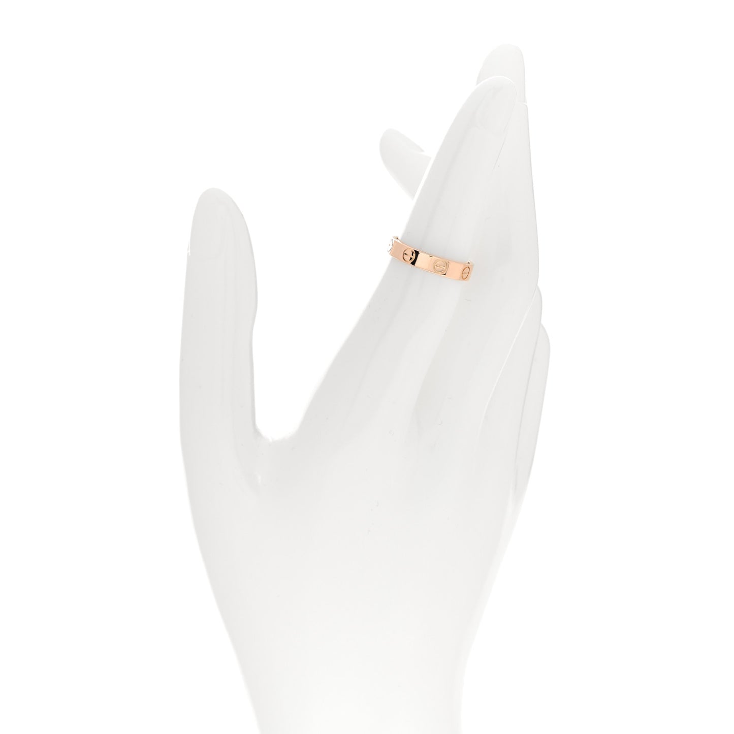 18K Pink Gold 3.5mm LOVE Wedding Band Ring 50 5.25