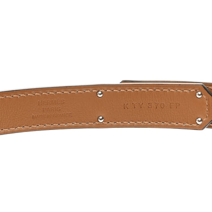 Hermes Hunter Calfskin Kelly Belt Rouge H 3 of 4