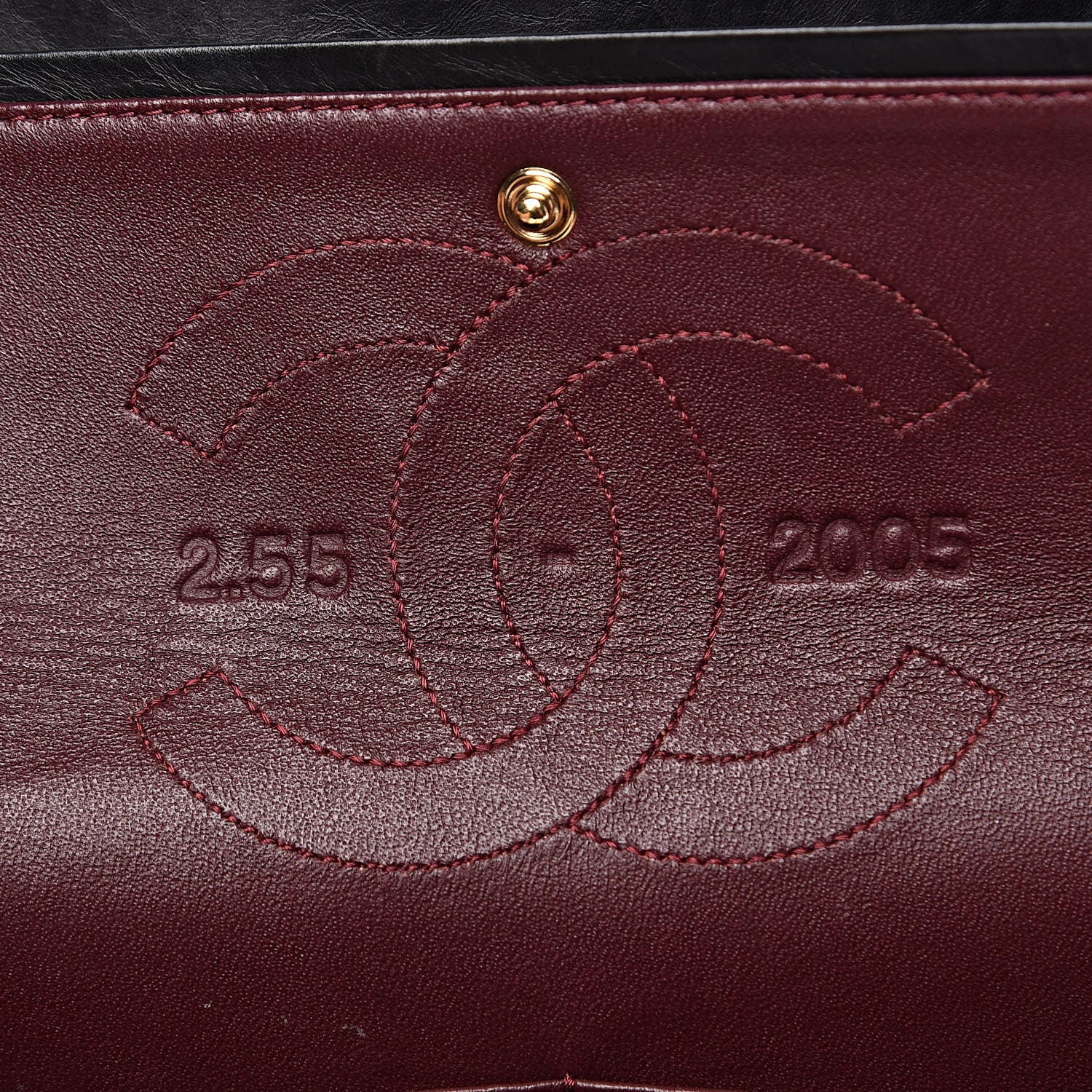 Chanel Aged Calfskin 50th Anniversary 2.55 Reissue 225 Flap Black 6 of 14