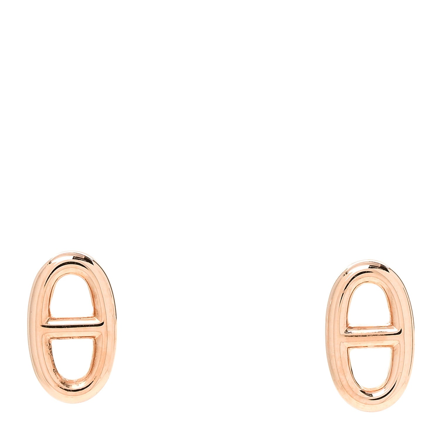 Hermes 18K Rose Gold TPM Farandole Stud Earrings 1 of 5