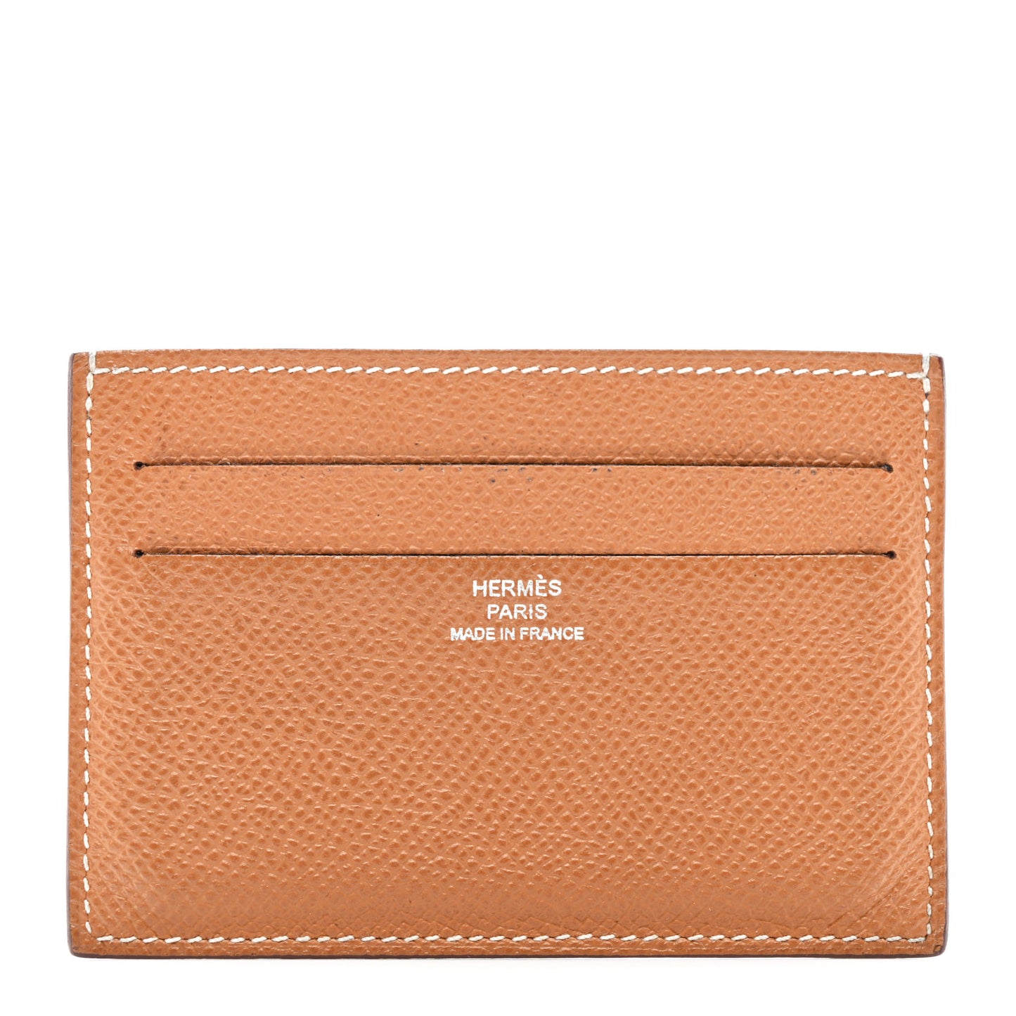 Epsom Citizen Twill Card Case Gold