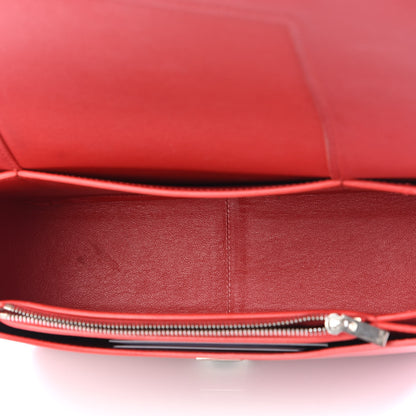 Celine Shiny Smooth Calfskin Medium Frame Shoulder Bag Poppy Red Clay 4 of 9