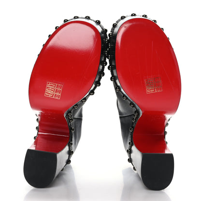 Christian Louboutin Calfskin Studded Joan 130 Booties 40.5 Black 5 of 6