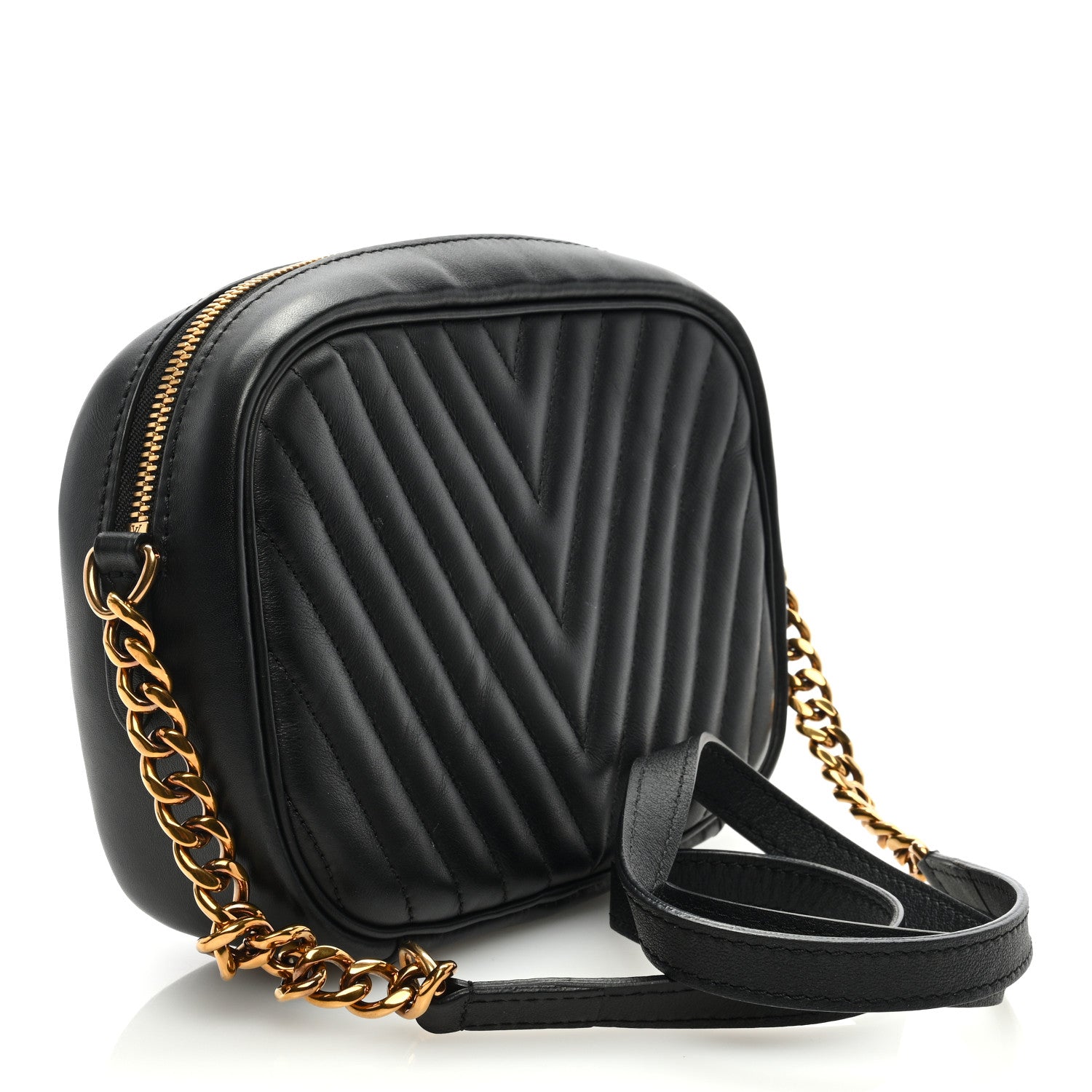 Louis Vuitton Calfskin New Wave Camera Bag NV Black 3 of 9