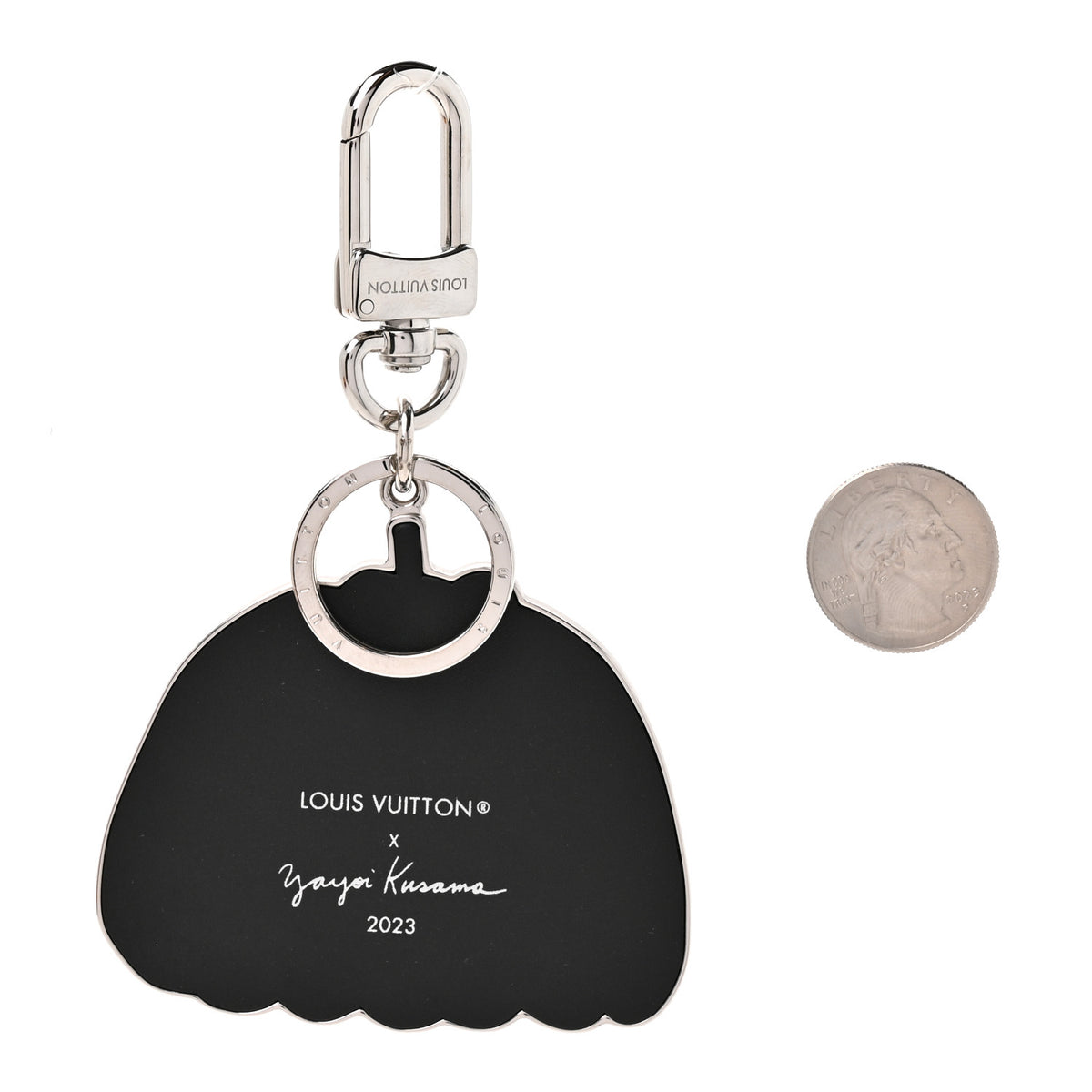 LV X YK Pumpkin Key Holder Bag Charm Blue