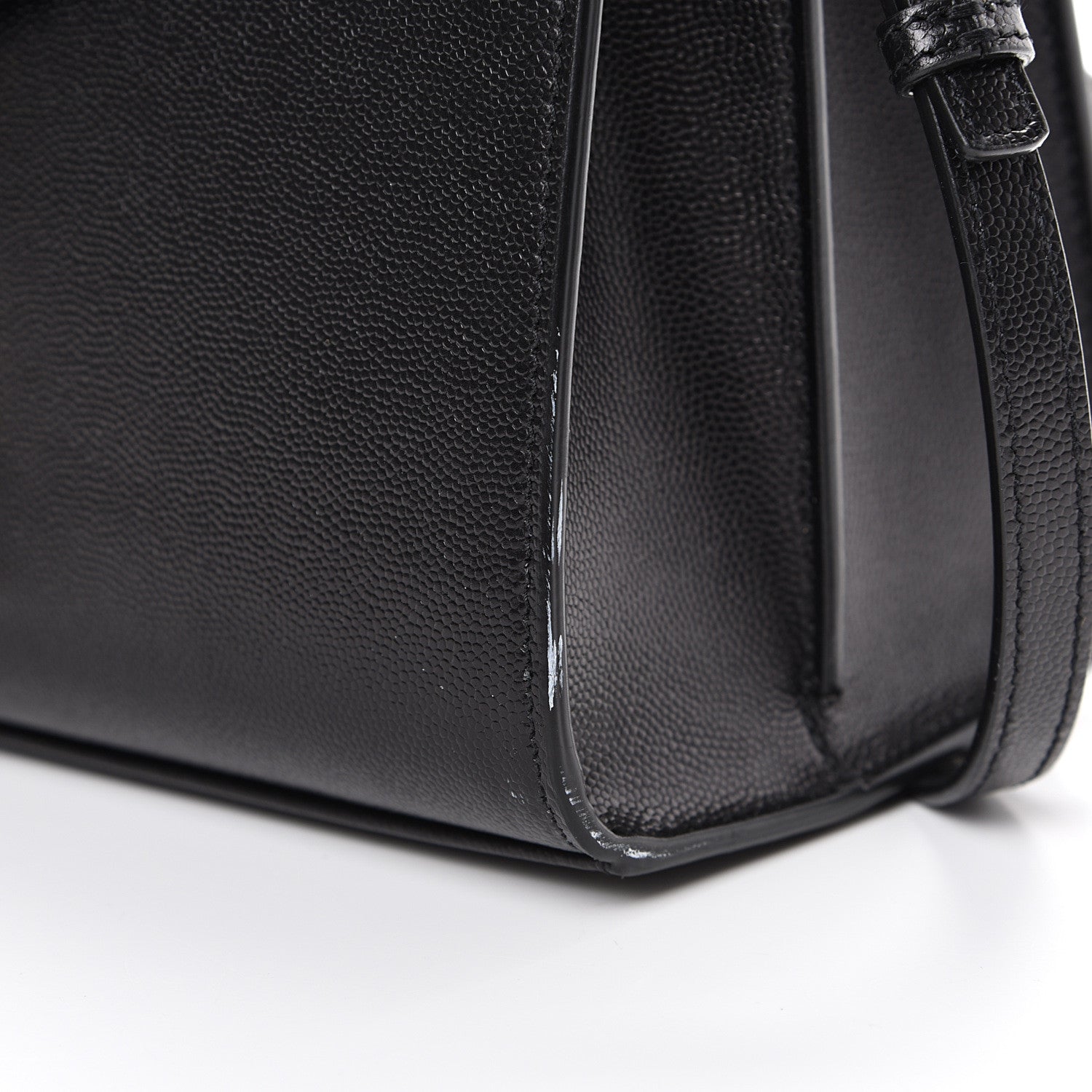 Saint Laurent Grain de Poudre Medium Classic Monogram Cassandra Top Handle Black 10 of 11