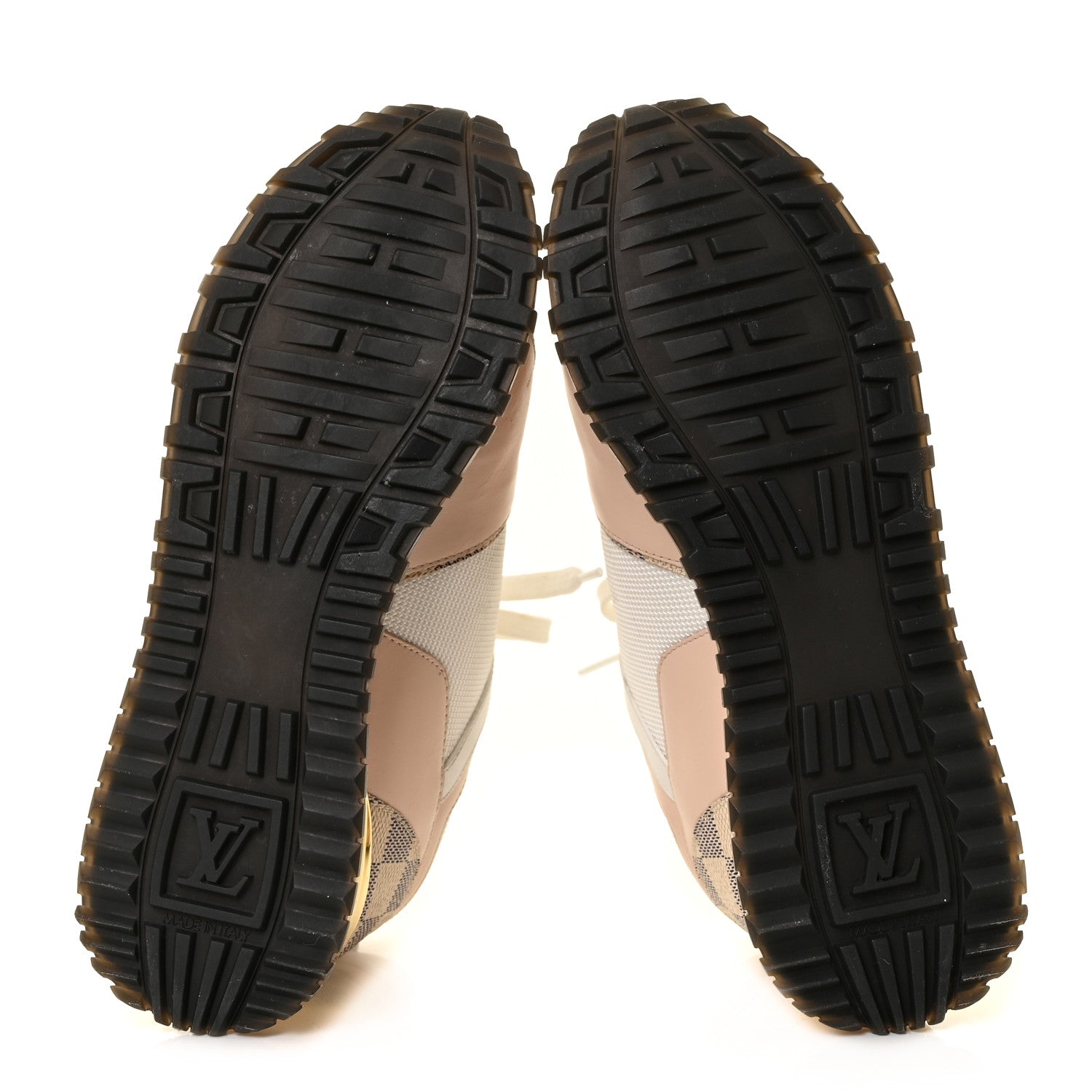 Louis Vuitton Calfskin Damier Azur Run Away Sneakers 37 White 7 of 8