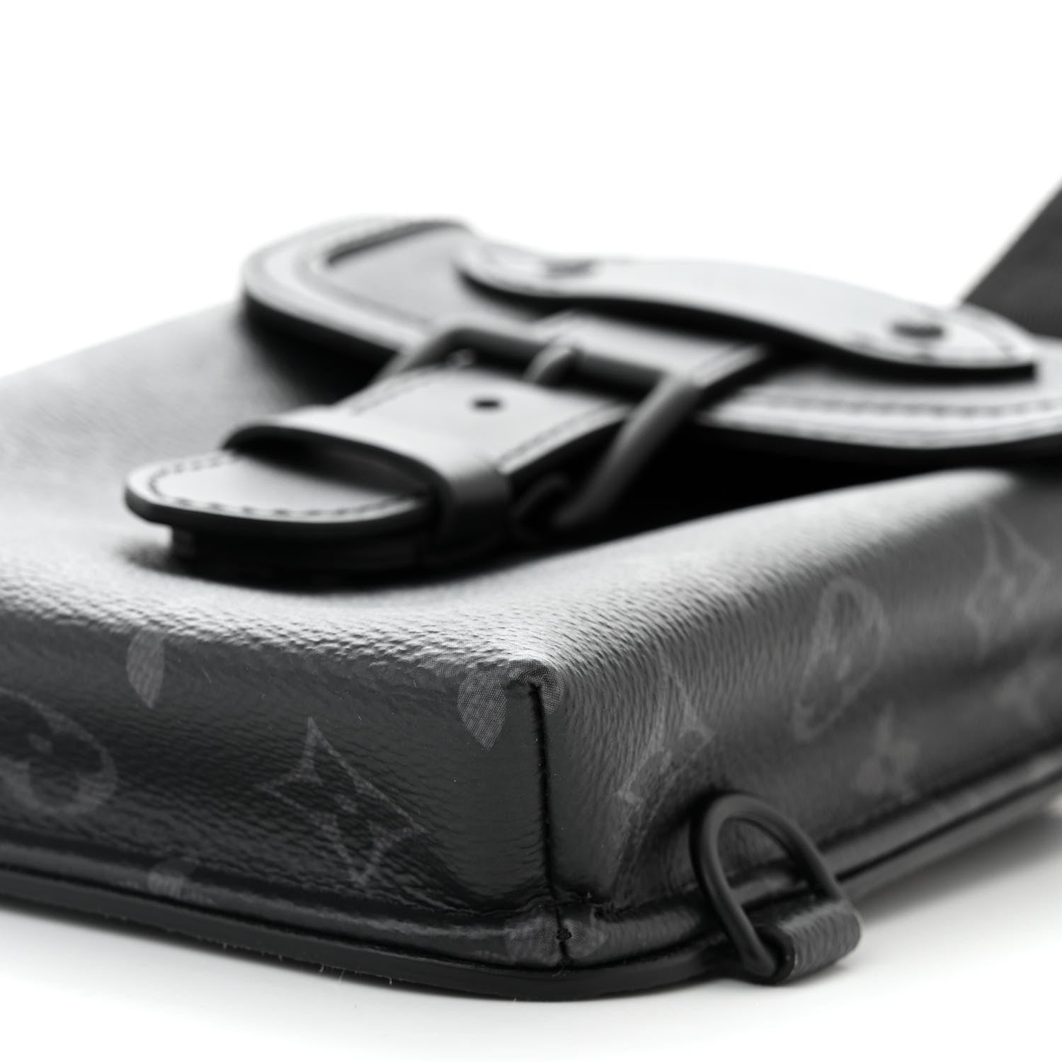 Louis Vuitton Monogram Eclipse Saumur Slingbag Black 9 of 10