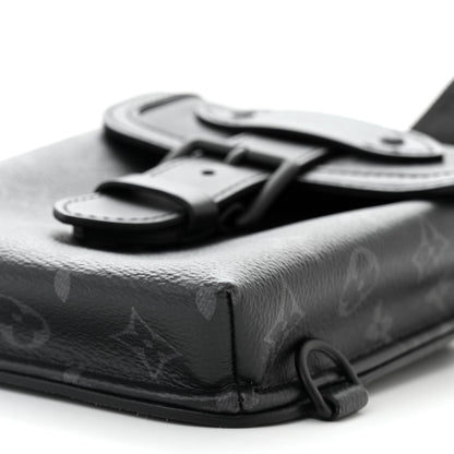 Louis Vuitton Monogram Eclipse Saumur Slingbag Black 9 of 10