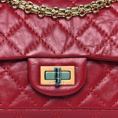Chanel Aged Calfskin Quilted 2.55 Reissue Mini Flap Red 8 of 15