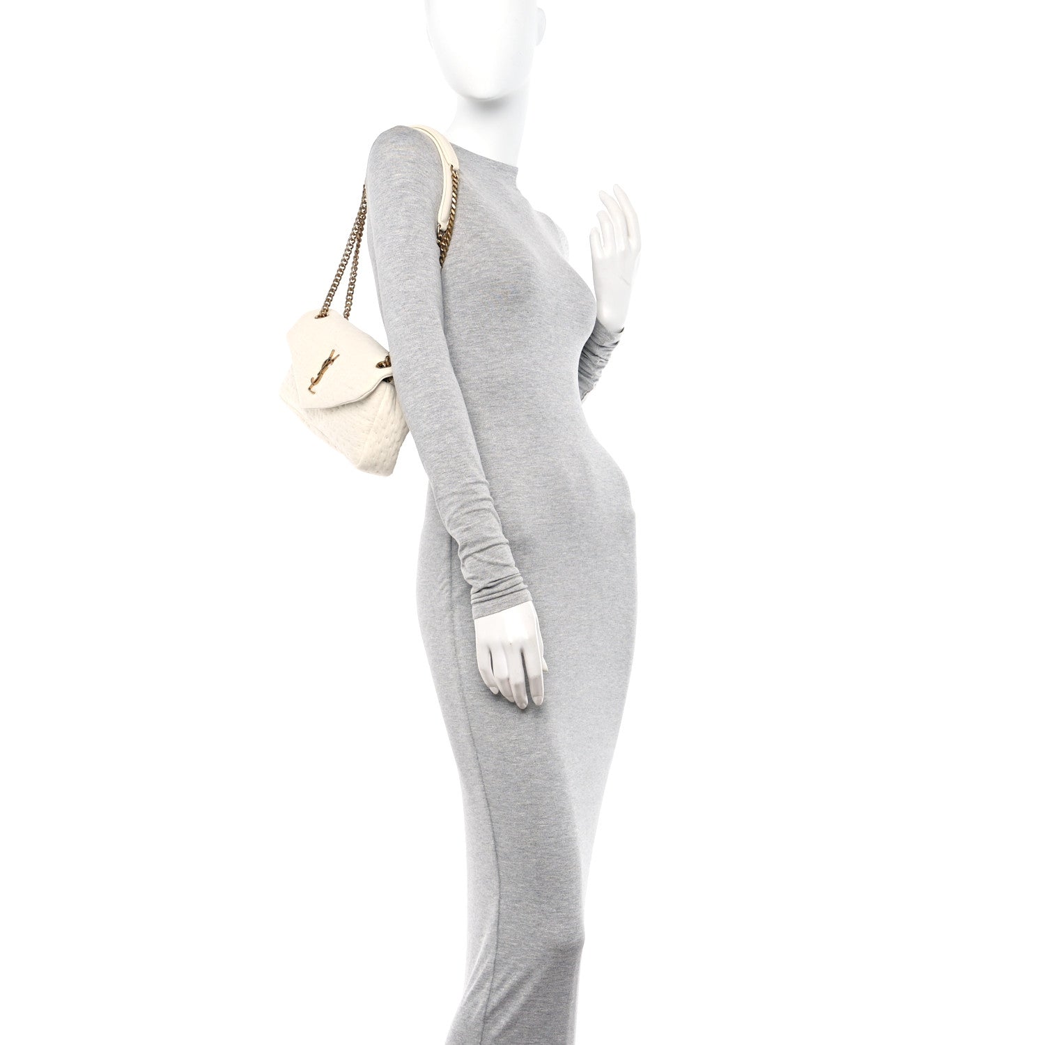 Saint Laurent Organza Small Calypso White 2 of 10