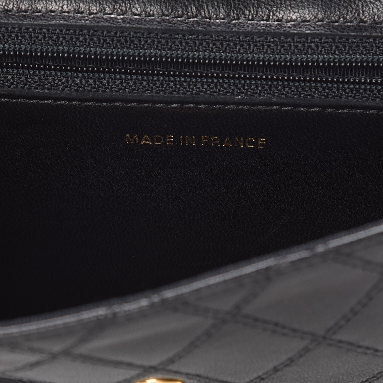 Chanel Lambskin Diamond Stitch Compact Pouch Black 7 of 12