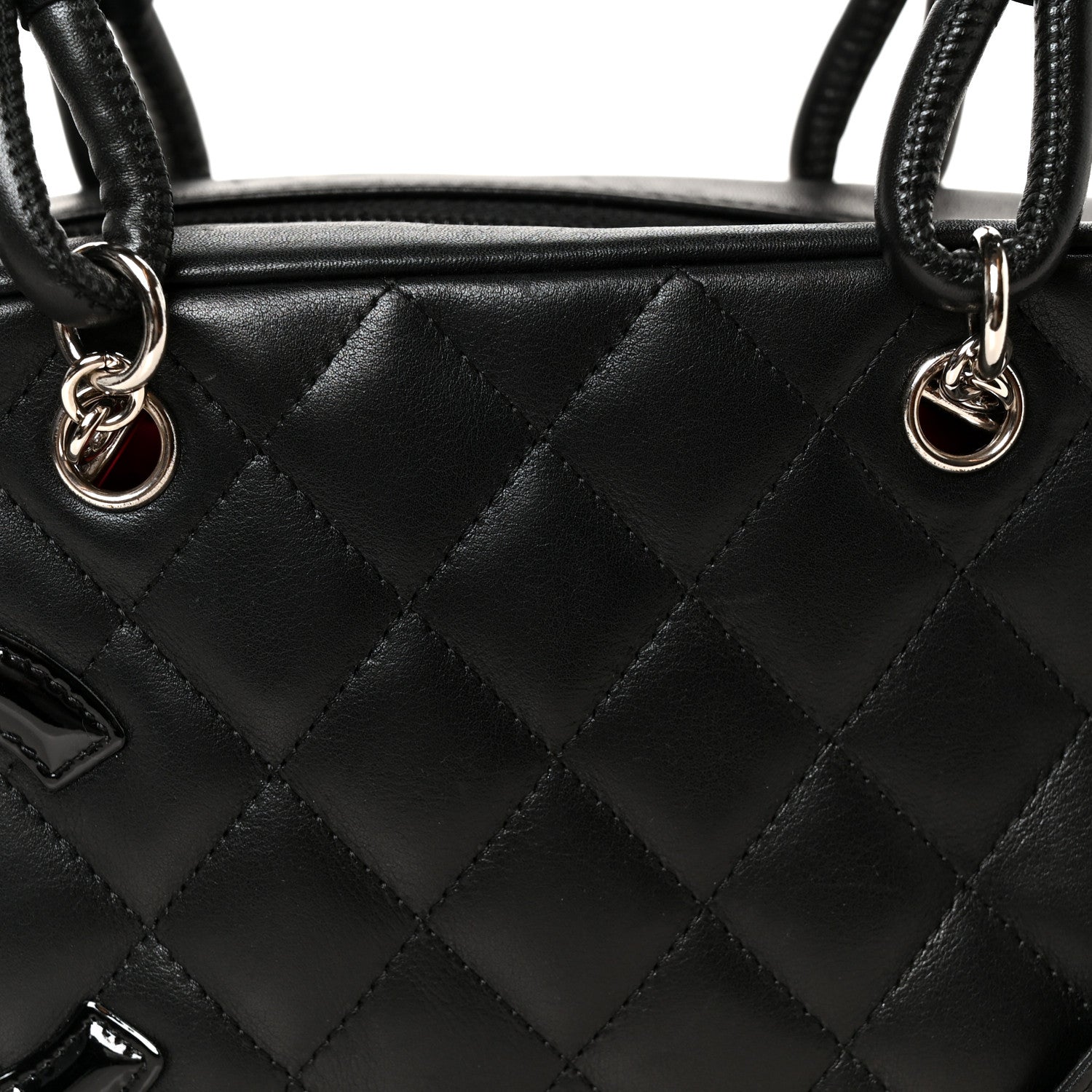 Chanel Calfskin Quilted Small Cambon Bowler Black 8 of 11