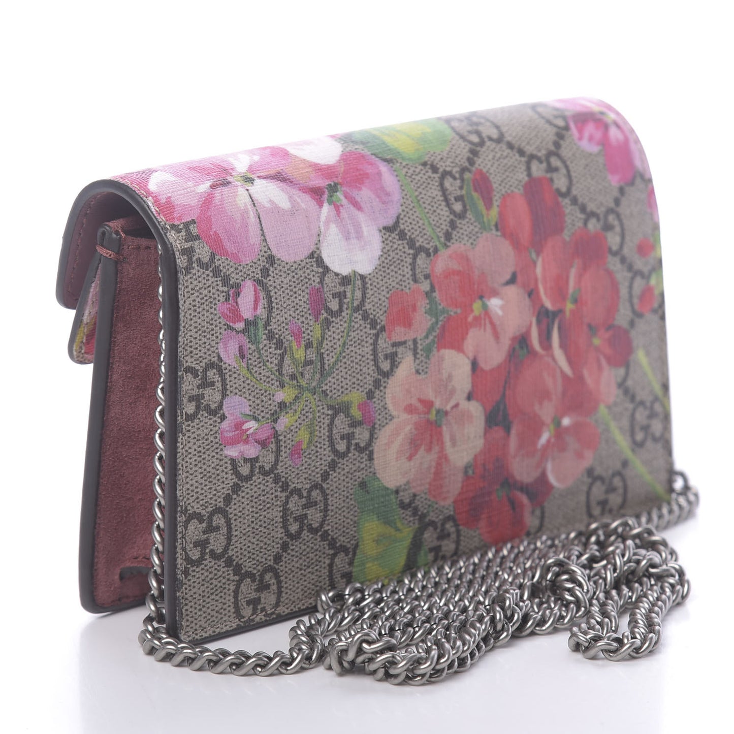 GG Supreme Monogram Blooms Super Mini Dionysus Shoulder Bag Beige Multicolor Dry Rose