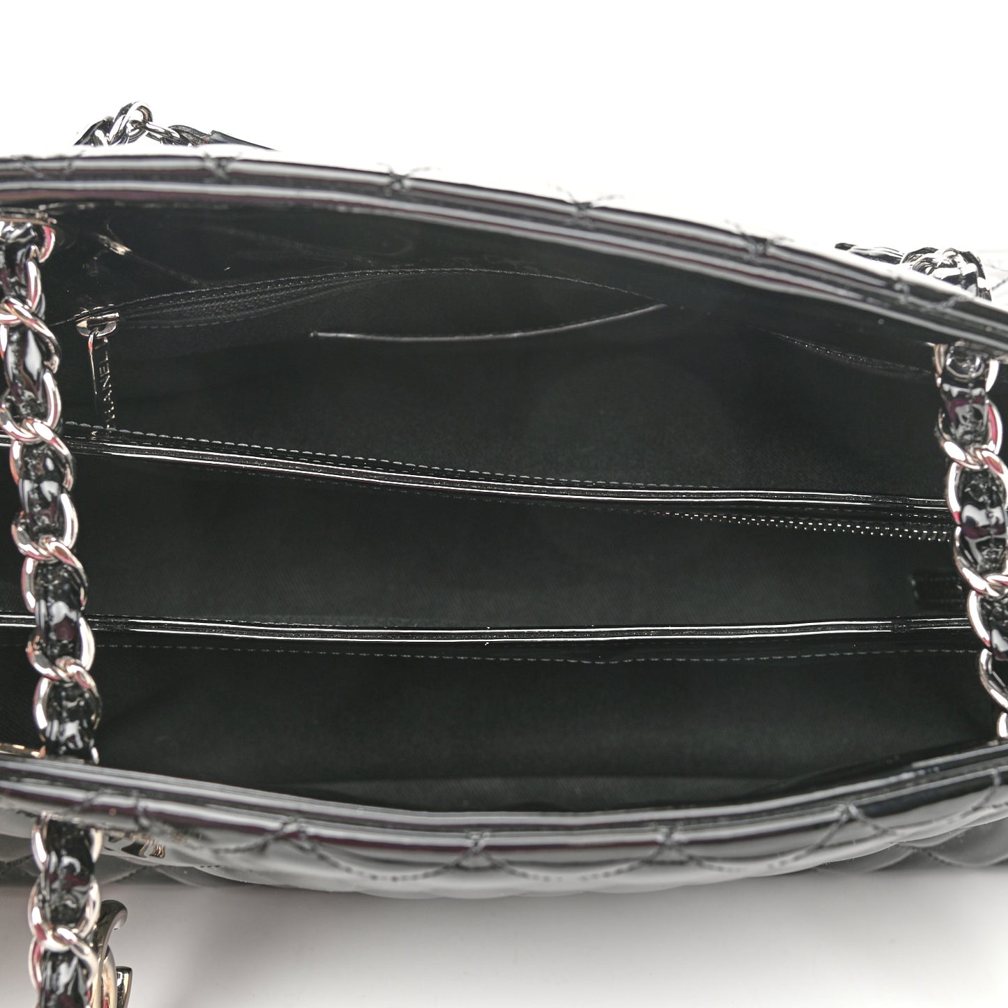 Patent Quilted Medium Just Mademoiselle Black