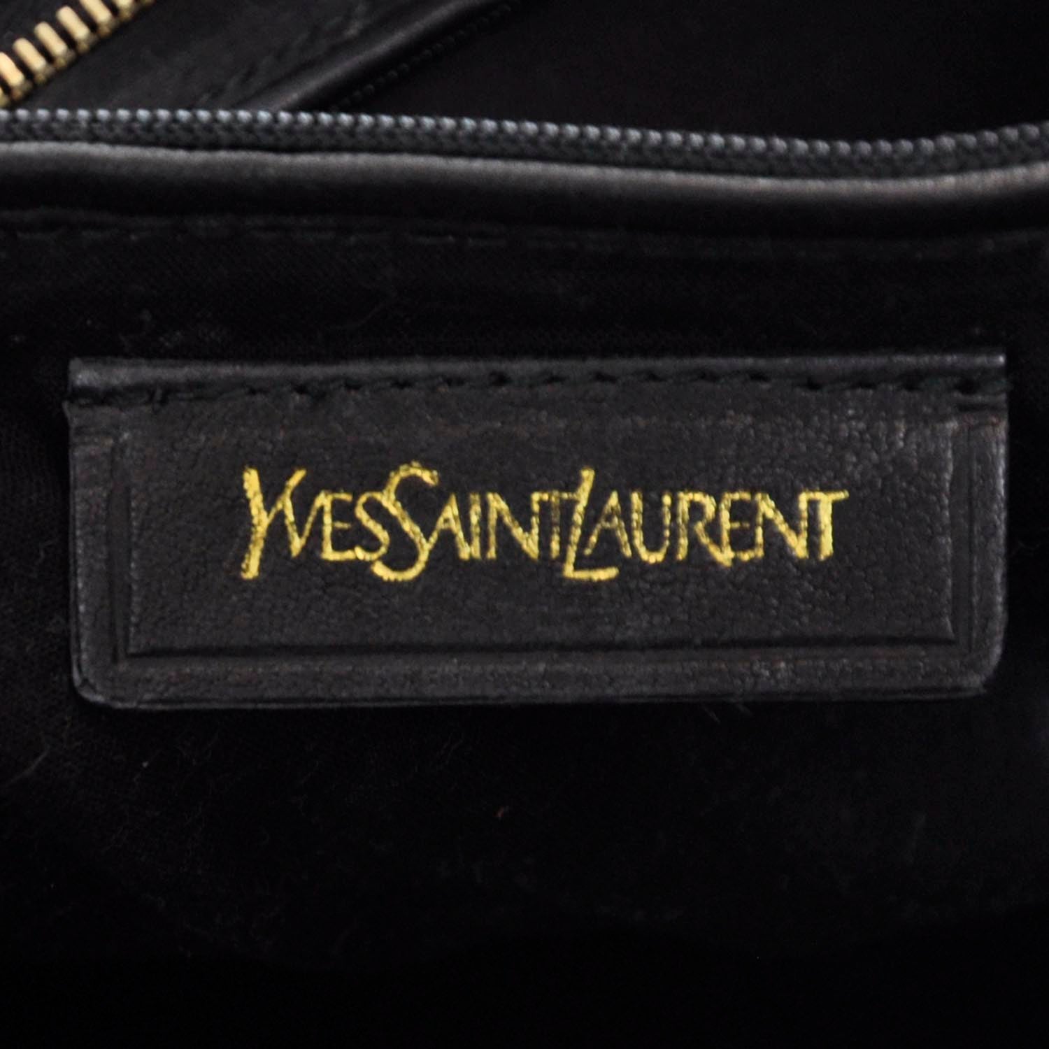 Saint Laurent Leather Large Cabas Chyc Black 6 of 7