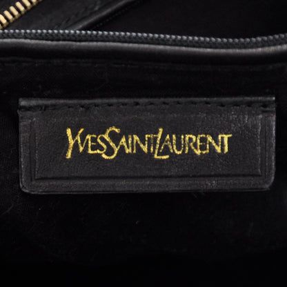 Saint Laurent Leather Large Cabas Chyc Black 6 of 7