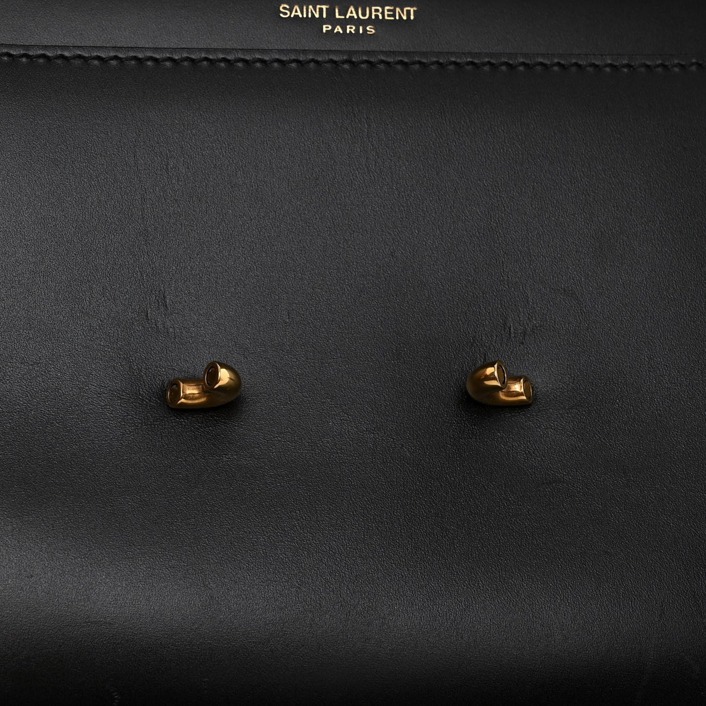 Smooth Calfskin Le Maillon Satchel Black