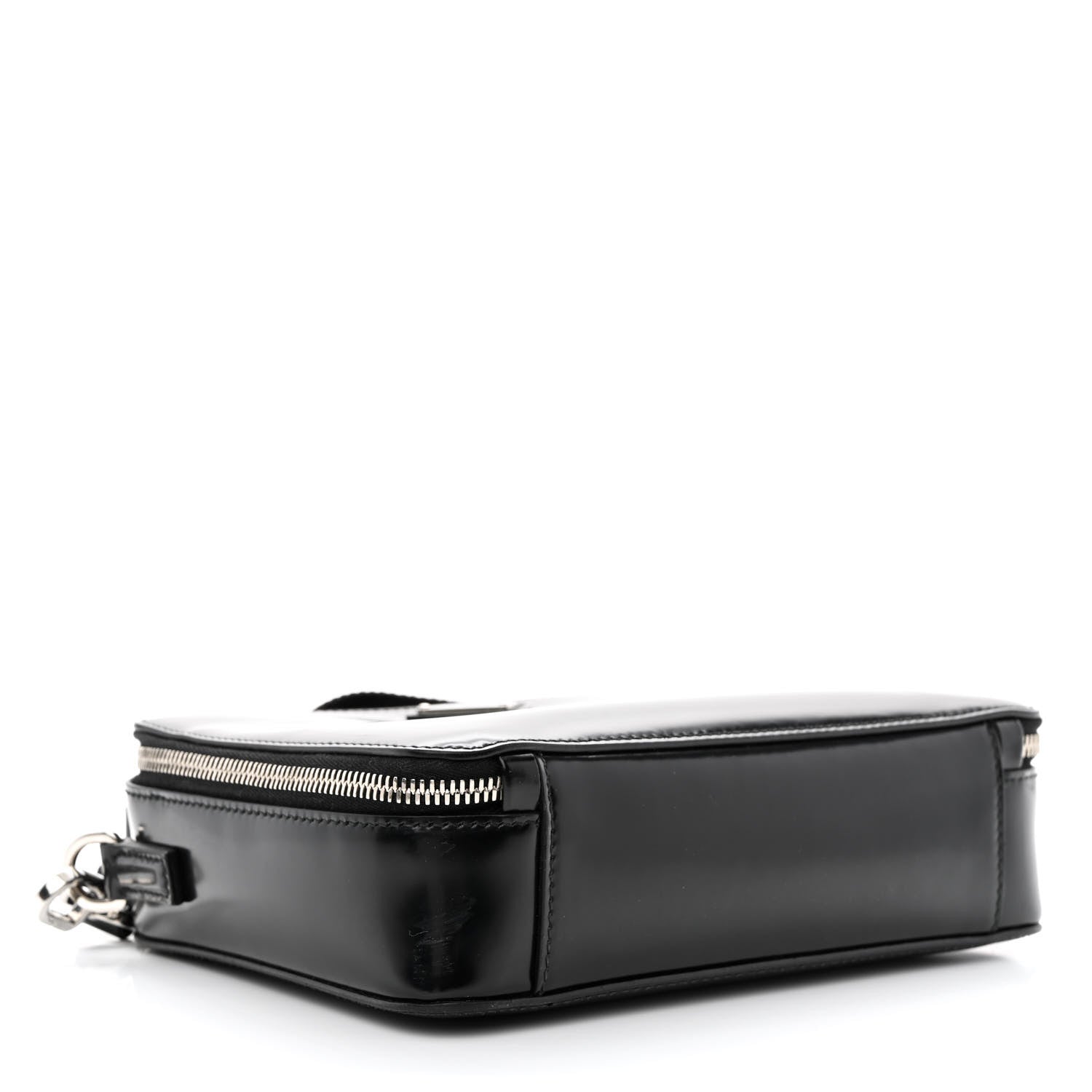 Prada Spazzolato Medium Brique Crossbody Bag Black 4 of 14