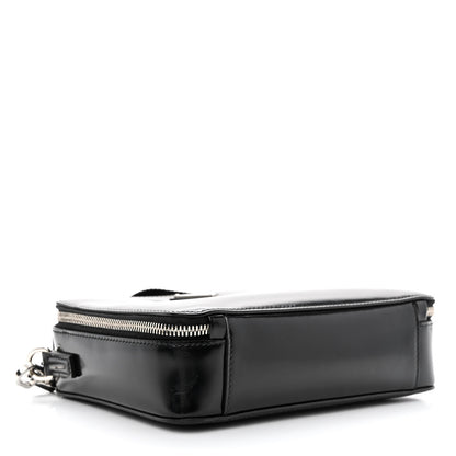 Prada Spazzolato Medium Brique Crossbody Bag Black 4 of 14