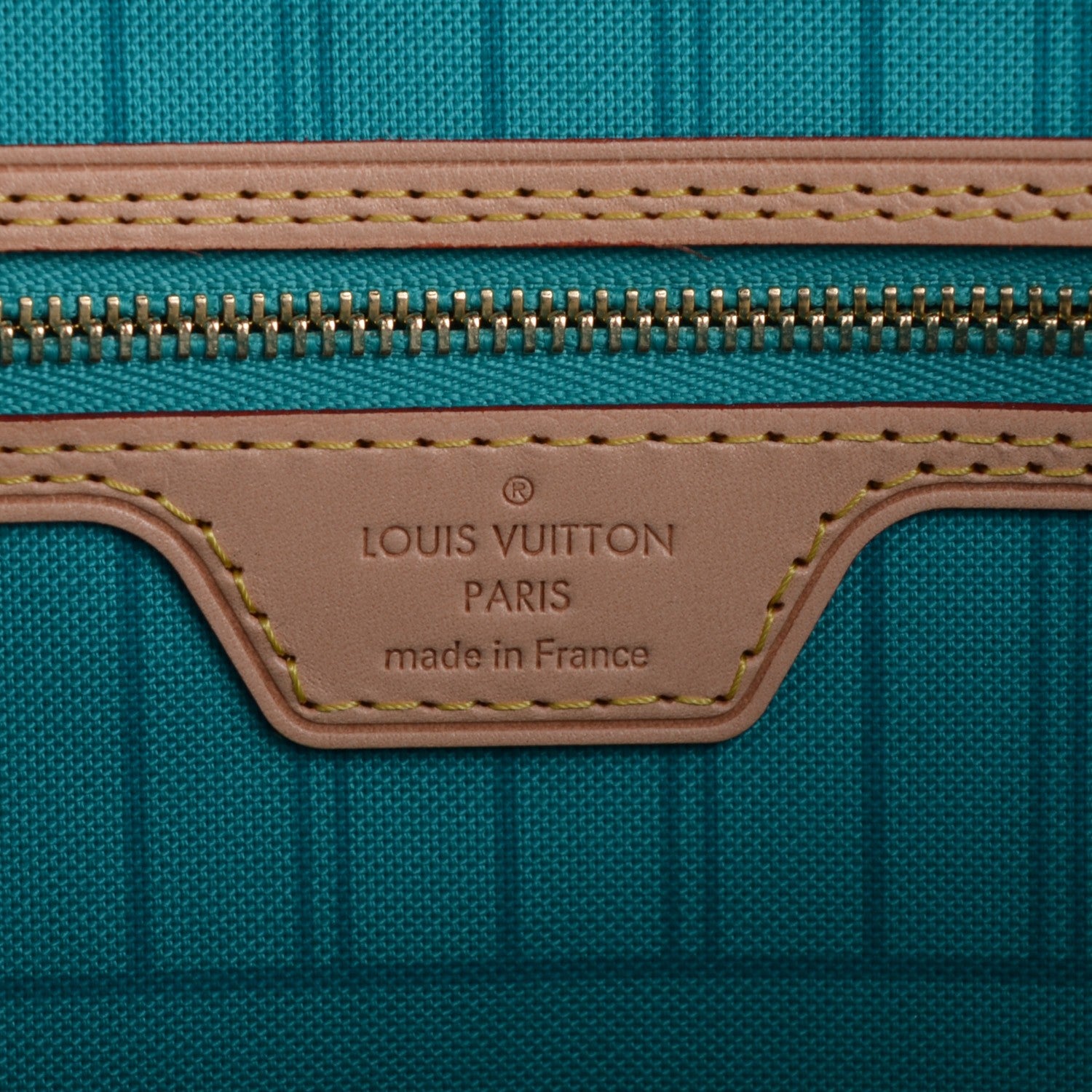 Louis Vuitton Monogram V Neverfull MM Turquoise 9 of 10