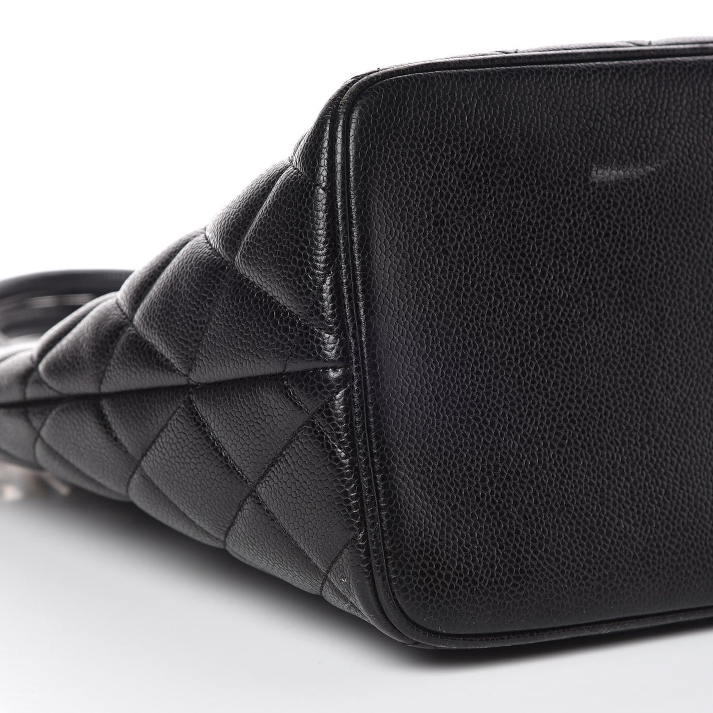 Caviar Quilted Medallion Tote Black