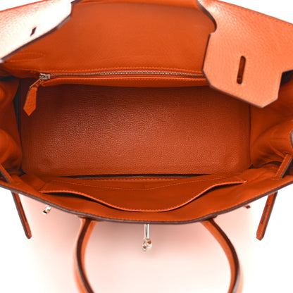 Hermes Taurillon Clemence Birkin 30 Potiron 5 of 12