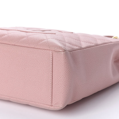 Chanel Caviar Quilted Petit Shopping Tote PST Pink 7 of 10