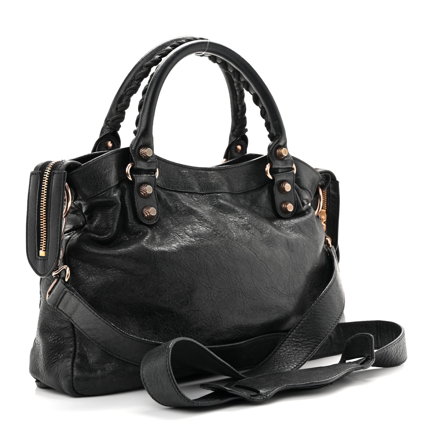 Balenciaga Agneau Giant 12 Rose Gold Hardware Town Black 3 of 16