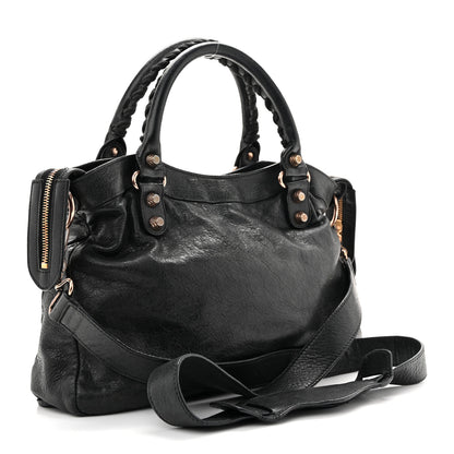 Balenciaga Agneau Giant 12 Rose Gold Hardware Town Black 3 of 16