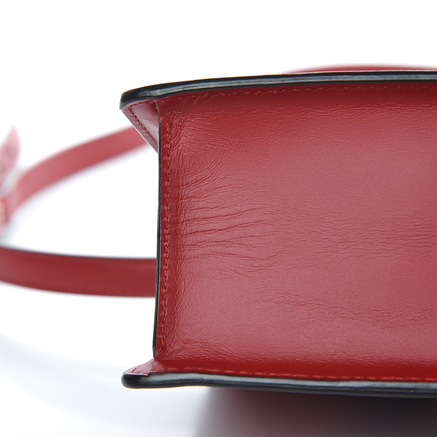 Gucci Calfskin Mini Sylvie Top Handle Bag Hibiscus Red 11 of 13