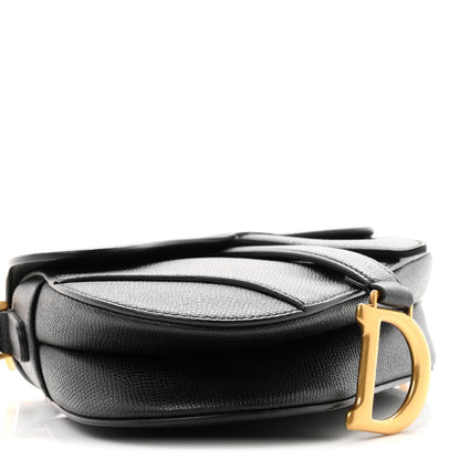 Christian Dior Grained Calfskin Mini Saddle Bag Black 9 of 11