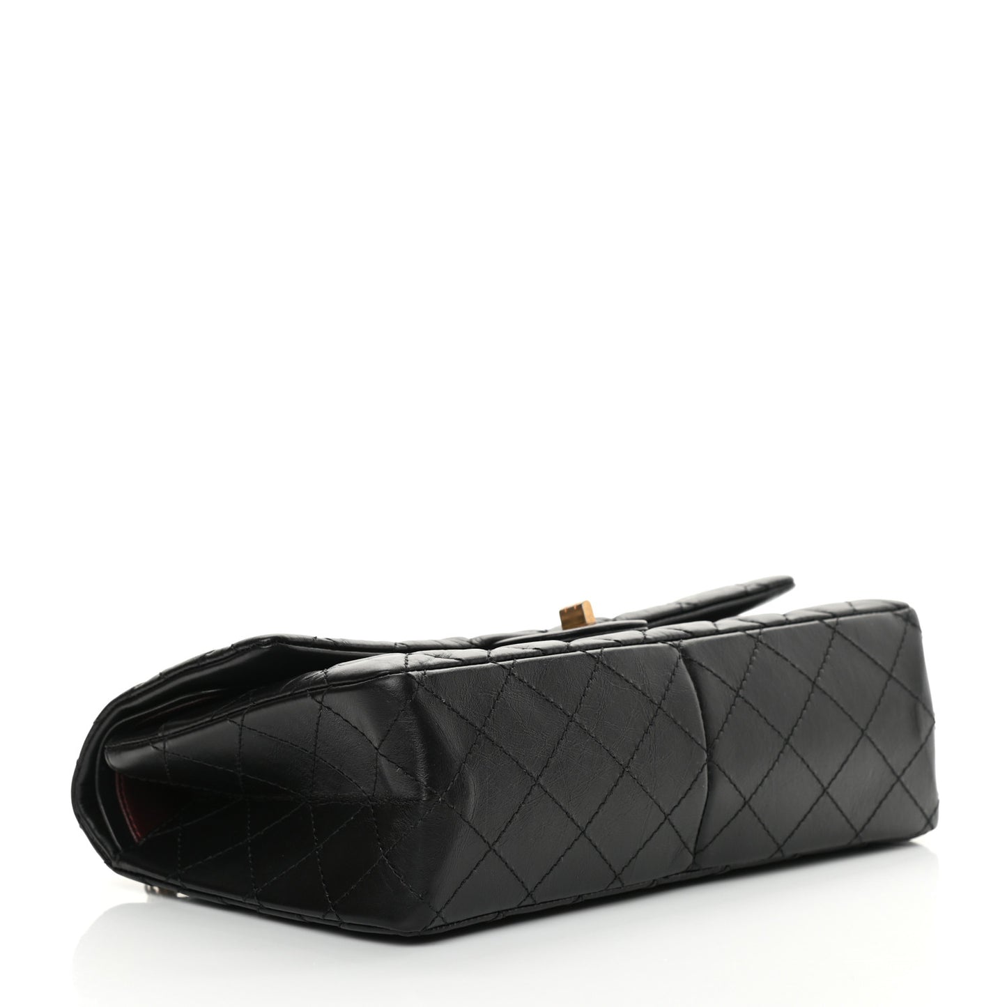 Aged Calfskin Quilted 2.55 Reissue 226 Flap Black