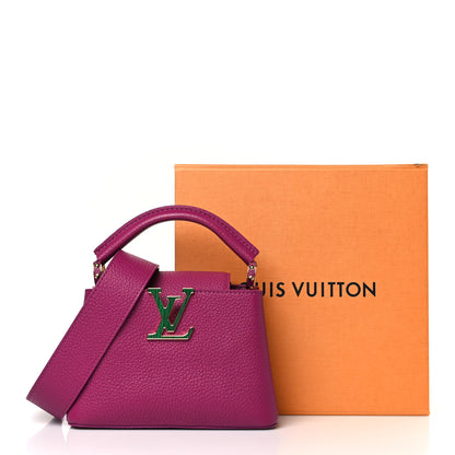 Louis Vuitton Taurillon Mini Capucines Purple 9 of 9