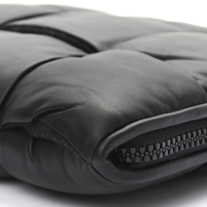 Bottega Veneta Calfskin Maxi Intrecciato Puffy Laptop Pouch Black 7 of 7