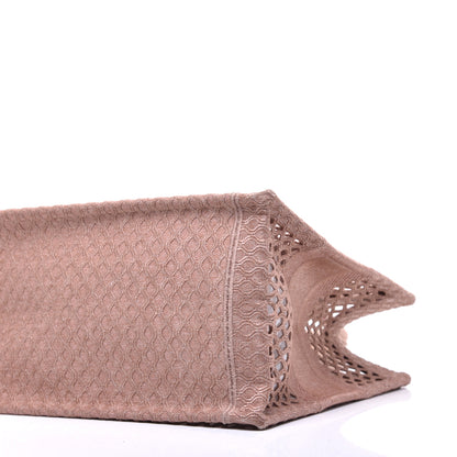 Christian Dior Mesh Embroidered Medium Book Tote Clay 8 of 8