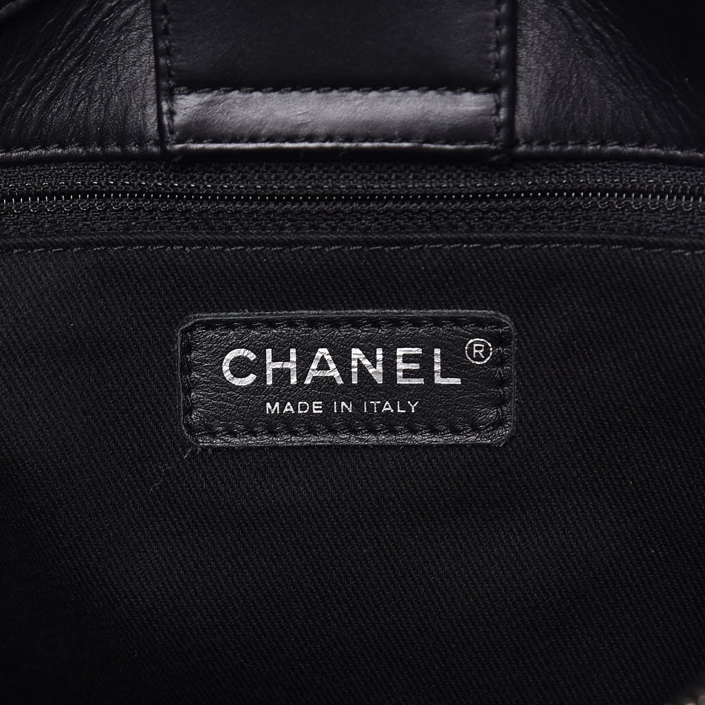 Calfskin Perforated Up In The Air Tote Black