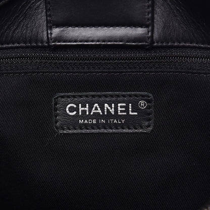 Chanel Calfskin Perforated Up In The Air Tote Black 7 of 11