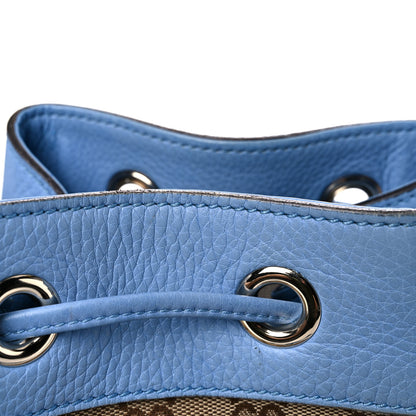 Gucci GG Monogram Calfskin Bucket Bag Blue 13 of 22
